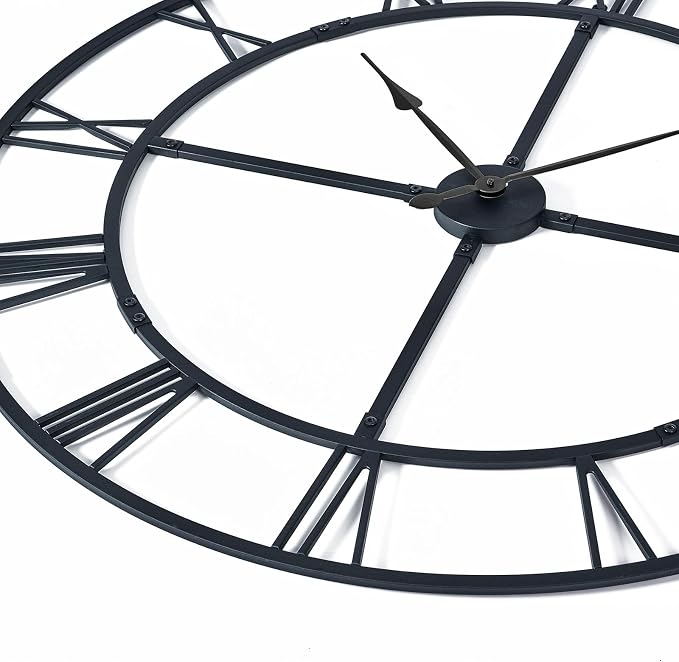 40 Inch Large Wall Clock for Living Room Decor – Easy-Assembly Silent - Image 4