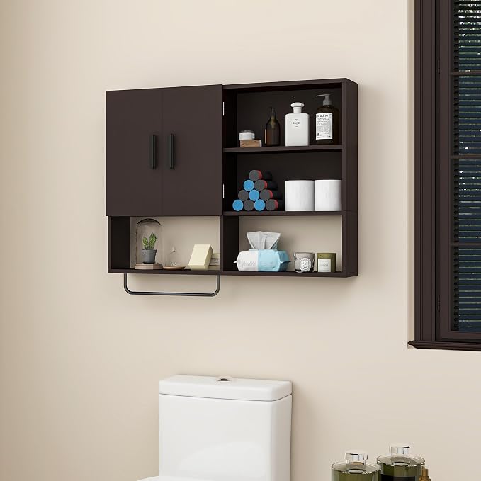 Medicine Cabinet, Wooden Bathroom Wall Cabinet - Image 6
