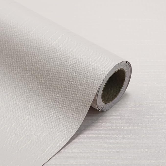 Grasscloth Peel and Stick Wallpaper Beige Gold Wallpaper15.7 x 118" Thick Linen by TAPETYLLER