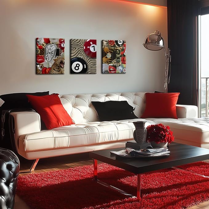 Trendy Leopard Cheetah Wall Art Set of 3 - Image 7