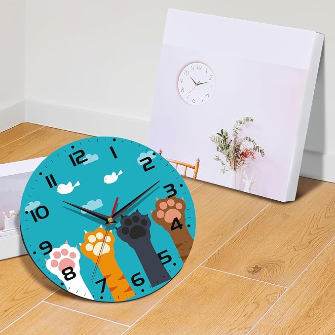 Cute Cat Paw Wall Clock - Image 6