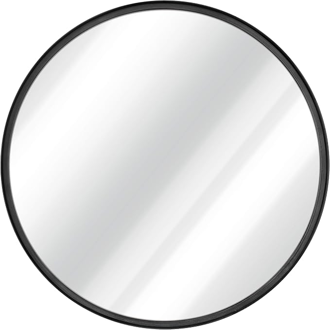 HBCY Creations Large Round Mirror, Living Room and More, Modern Minimalist - Image 5