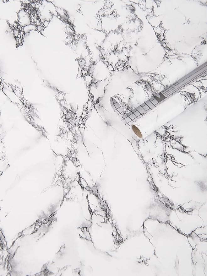 Art3d 17.3" x 120" Wall Panel Marble by Art3d