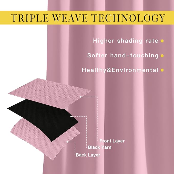 NICETOWN Room Darkening 84 inch Curtain - Image 4