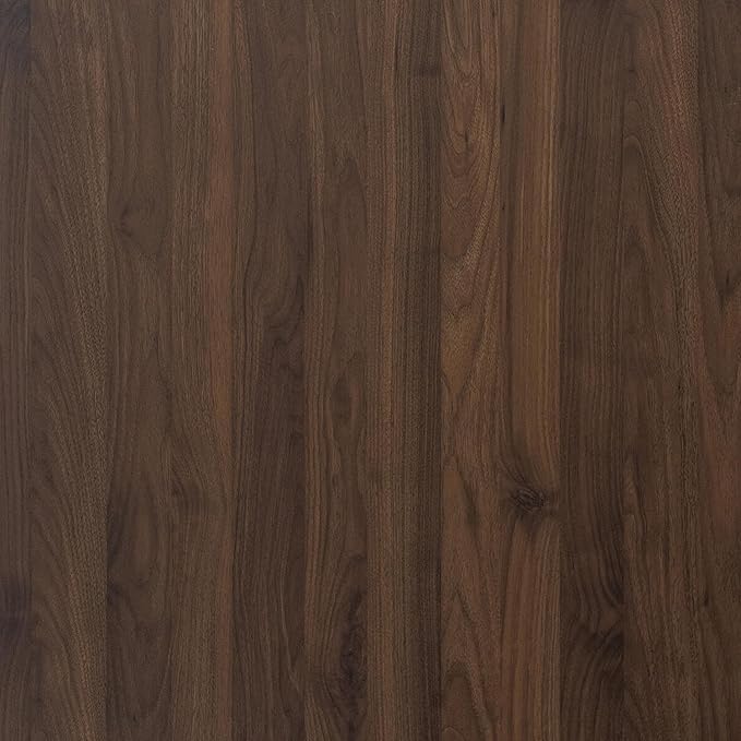 BOMENG Large Walnut Wood Wallpaper Peel and Stick Matte 32"x591" Dark Brown by BOMENG