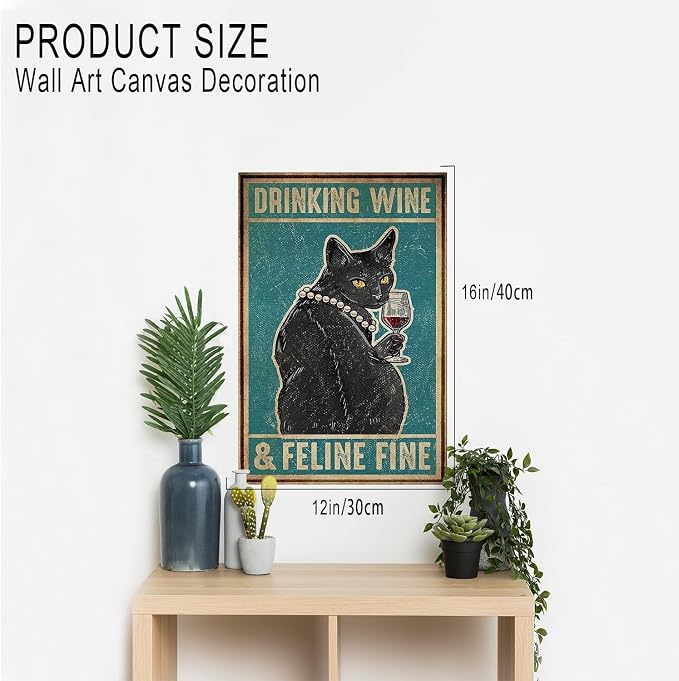 DIHSIEG Inspirational Canvas Wall Art funny bathroom wall art Print Poster - Image 2