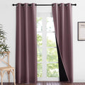 NICETOWN Dry Rose Blackout Curtains 84 inches Long, Full Light Blocking Drapes by NICETOWN