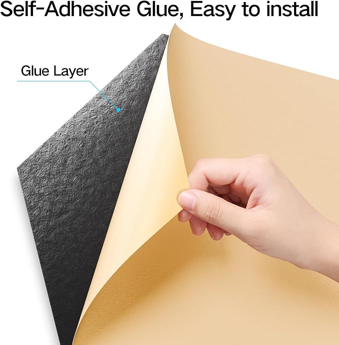 22 Pack Self-Adhesive Acoustic Panels 12" X 10" X 0.4" - Image 3