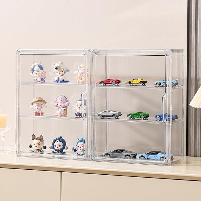 2 Pack 3 Tier Clear Display Case - Image 7