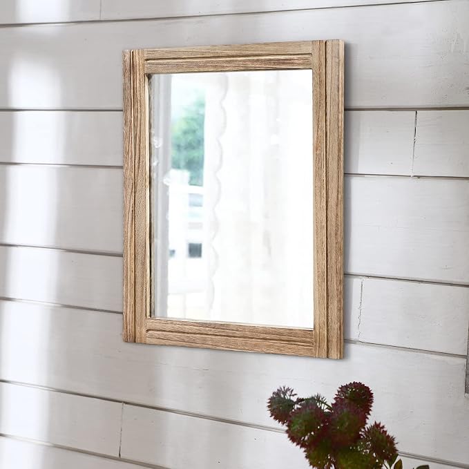 AAZZKANG Rustic Mirror for Wall - Image 4