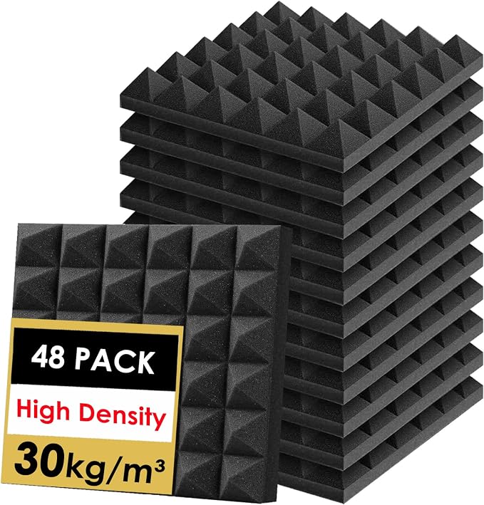 FONESO Acoustic Panels, High Density Soundproof Foam Panels by Foneso
