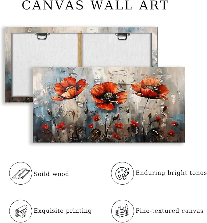 SERIMINO Large Wall Art for Living Room, Nature Floral Botanical Wall Decor - Image 5