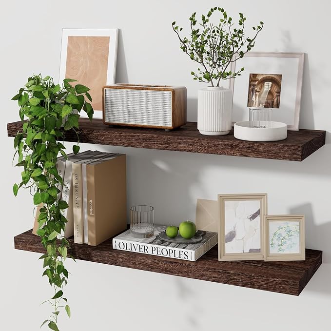 Marsmiles Wood Floating Shelves by Marsmiles