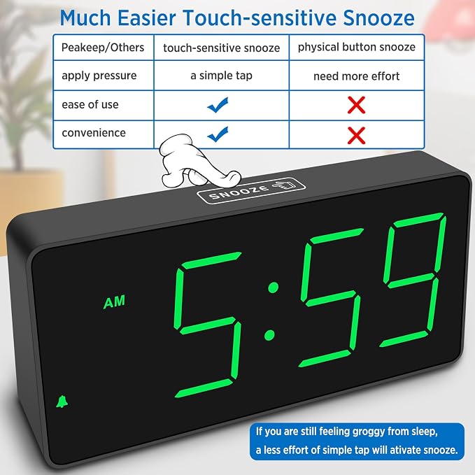 Peakeep Digital Clock, Alarm Clock - Image 7