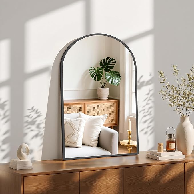 Sweetcrispy 20"x30" Arched Black Bathroom Mirrors - Image 4