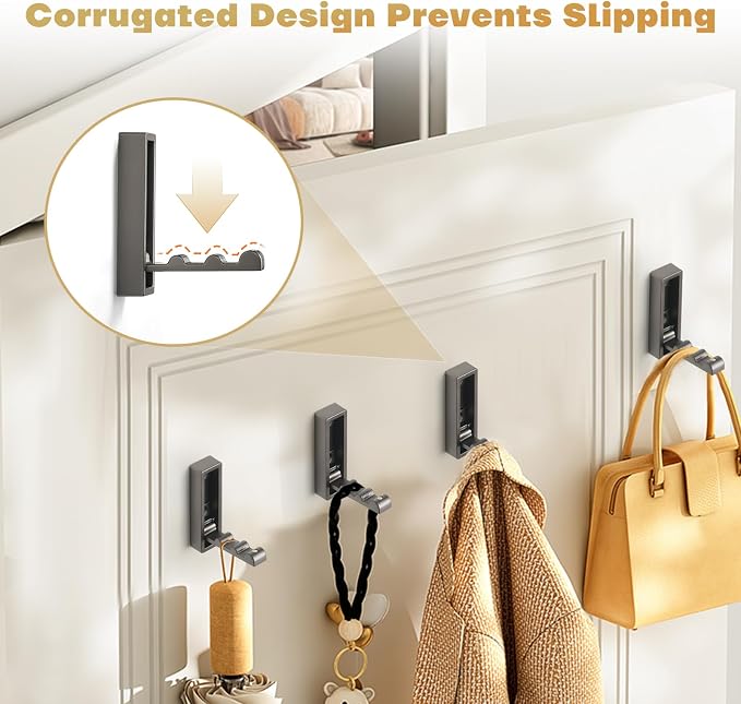 Folding Wall Hook, Heavy Duty Zinc Alloy No Rust Fold Up Hooks - Image 4