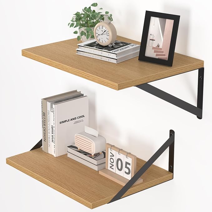 Heimlove 12 Inch Deep Floating Shelves by Heimlove