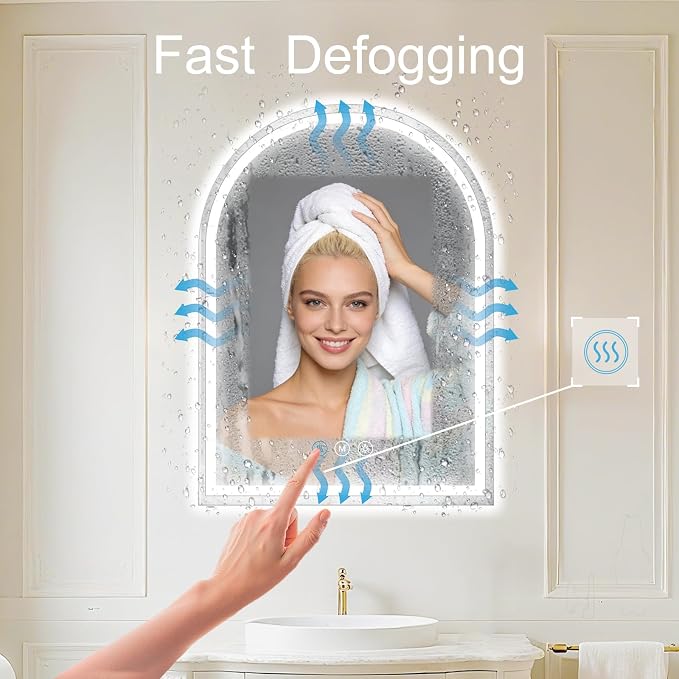 Arched LED Bathroom Mirrors - Image 2