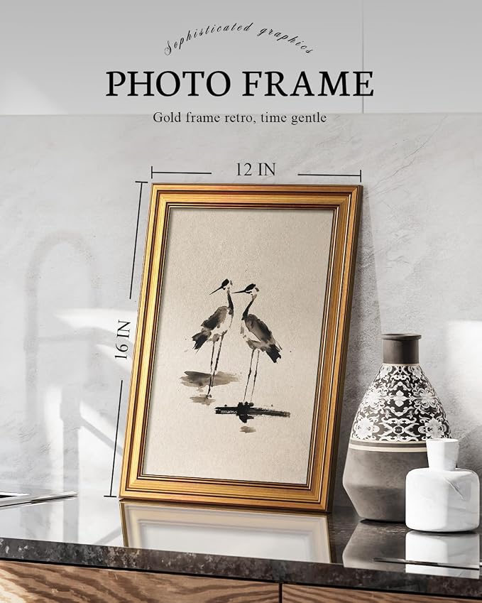 VIYYIEA Vintage Gold Framed Wall Art - Image 2