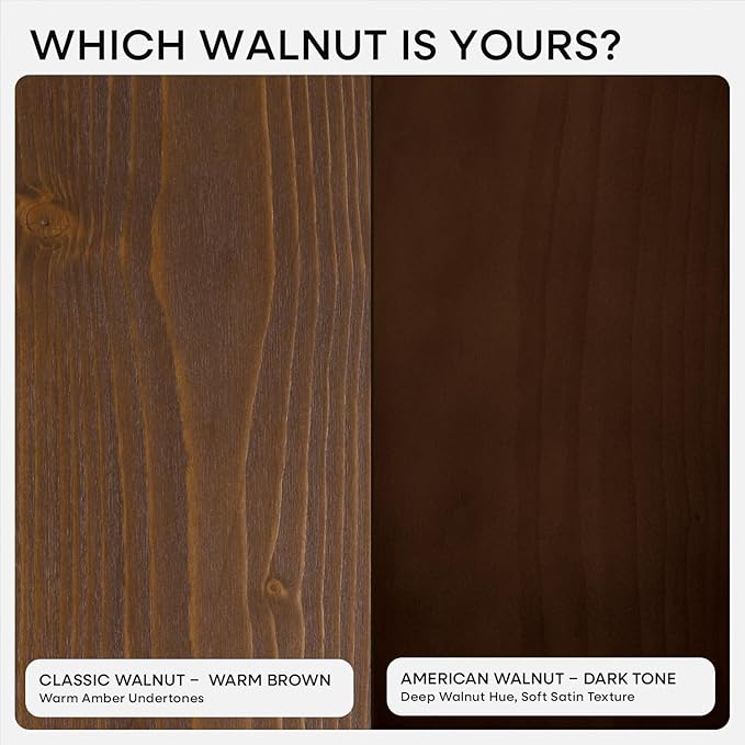 Homeforia Classic Walnut 20 inch Floating Shelf, High End Solid Real Wood Small - Image 7