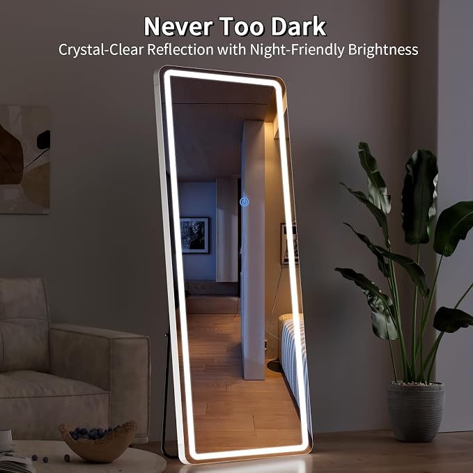 Koonmi Full Length Mirror with LED Lights, Big Mirror - Image 4