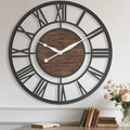 Pytha Sight 24 Inch Large Oversized Farmhouse Modern Decorative Wall Clock by Pytha+Sight