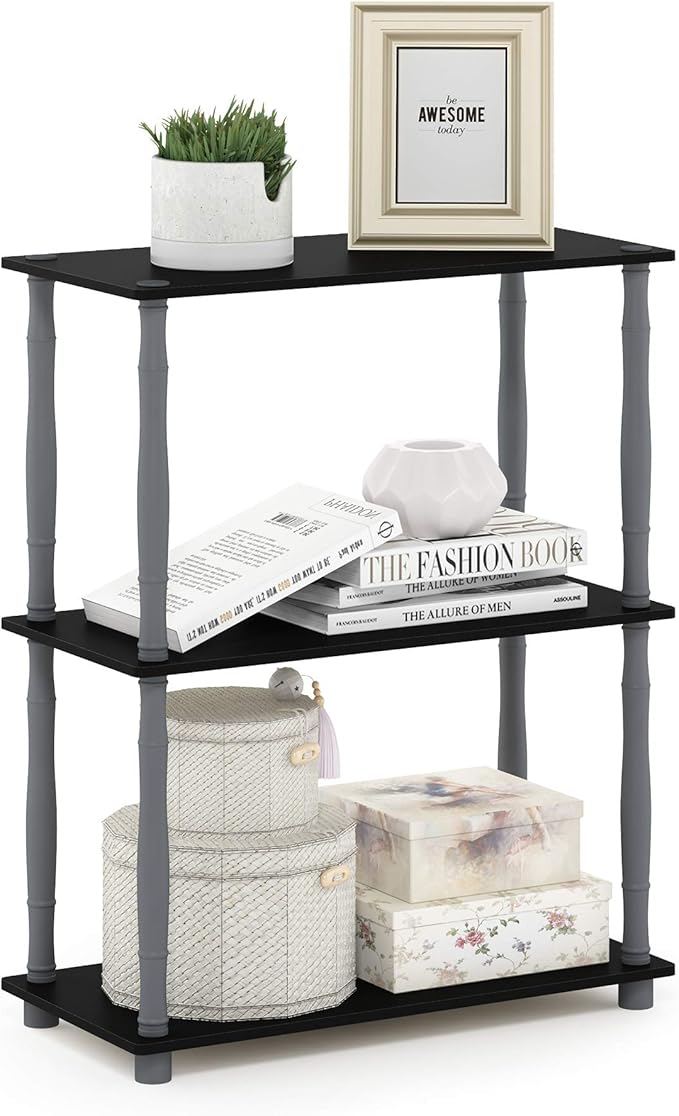 Furinno Turn-N-Tube 3-Tier Compact Multipurpose Shelf Display Rack by Furinno-FitsYourSpaceFitsYourBudget