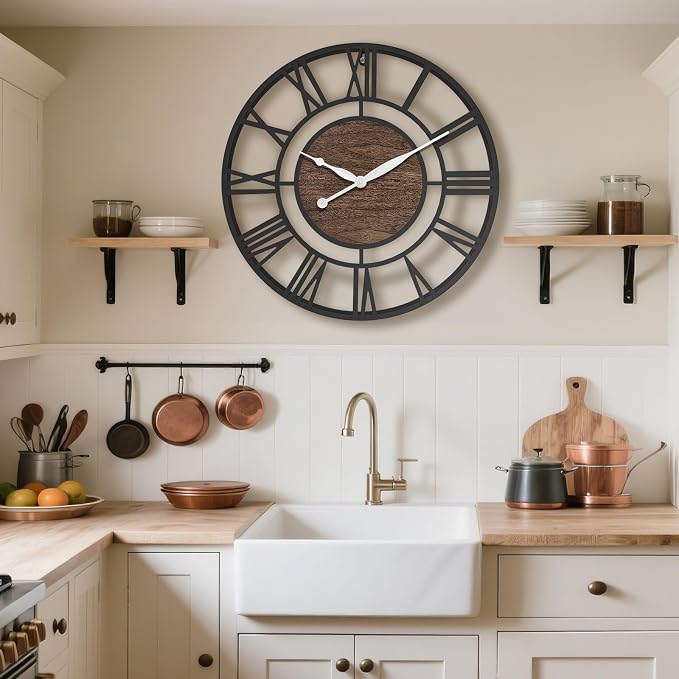 24 Inch Modern Decorative Metal Wall Clock - Image 6