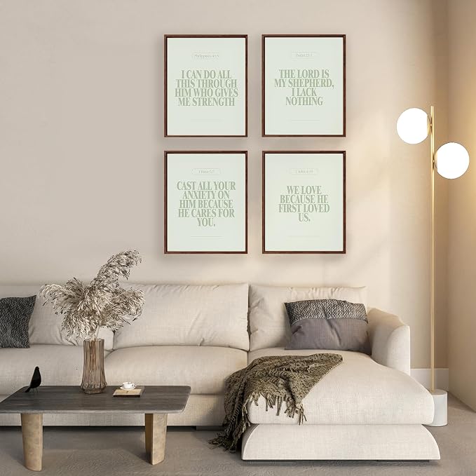 Locomiss Sage Green Christian Wall Art Decor Posters, Minimalist Jesus - Image 6