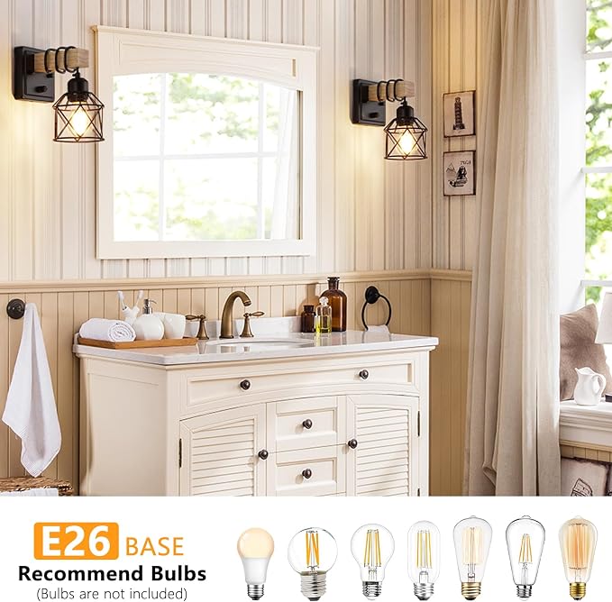 FadimiKoo Dimmable Wall Sconces Set of Two, Bedside Wall Mounted Lamp - Image 5