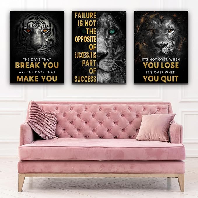 Motivational Office Wall Decor 3 Pieces Paintings Motivational - Image 6