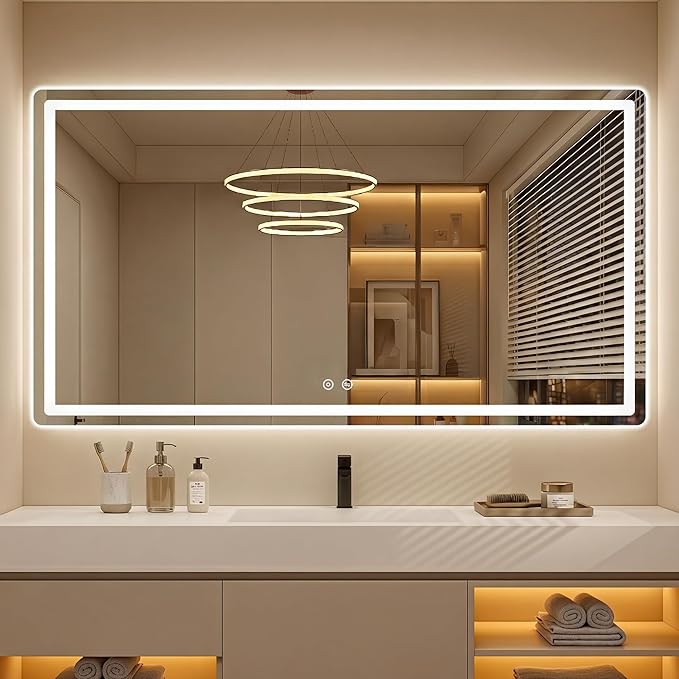 AMOISE LED Bathroom Vanity Mirror by AMOISE