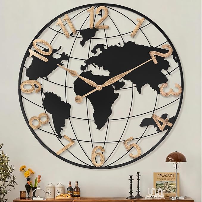 30 Inch Extra Giant Large Wall Clock Oversized, Living Room, Dining Room Decor by Pytha+Sight