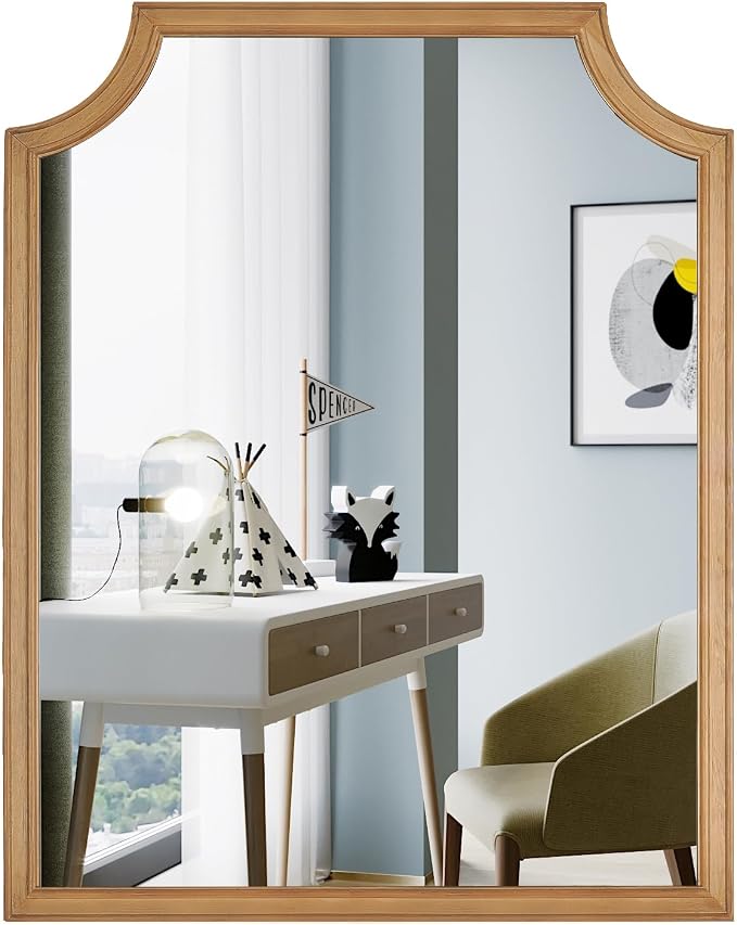 WallBeyond Scalloped Wood Mirror - Image 8