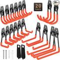 20 Pack Garage Hooks, Heavy Duty Steel Wall Mount Utility Hangers by YouthZeal