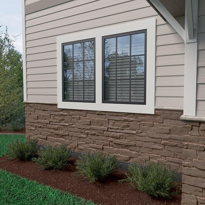 EverStone Acadia Ledge Faux Stone Panel, Autumn Bronze Color - Image 12