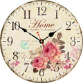 VIKMARI 14 Inch Wooden Wall Clock Art Hanging Clocks Silent Non-Ticking Wall by VIKMARIWallClock
