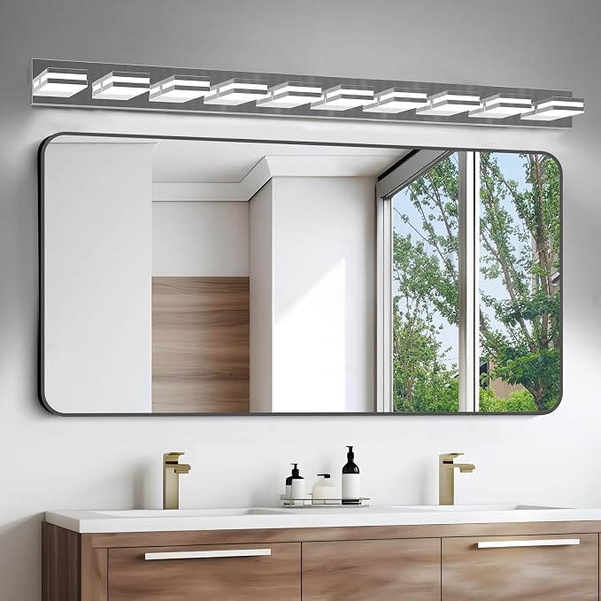 IZORRO LED Modern Bathroom Lights Fixtures, Chrome Acrylic Wall Lighting - Image 6