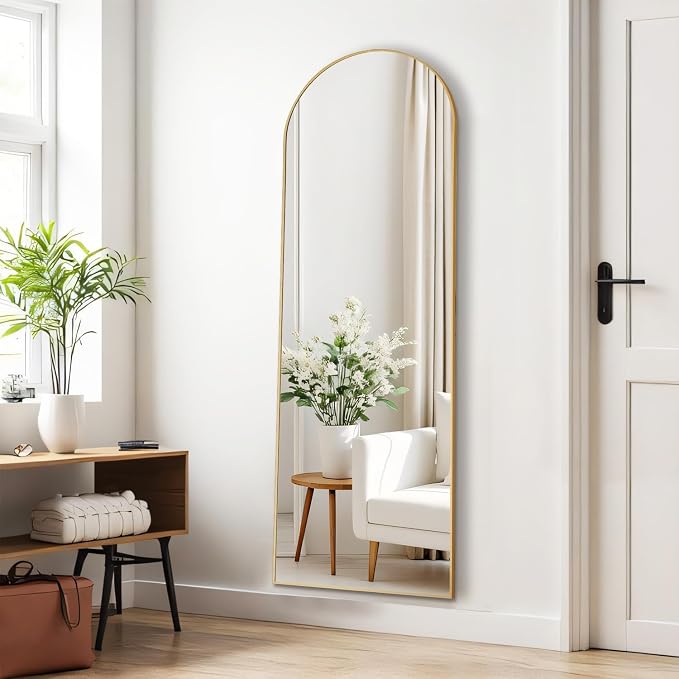 Arched Mirror Full Length, Upgraded 16"x59" Body Wall Mirrors - Image 7