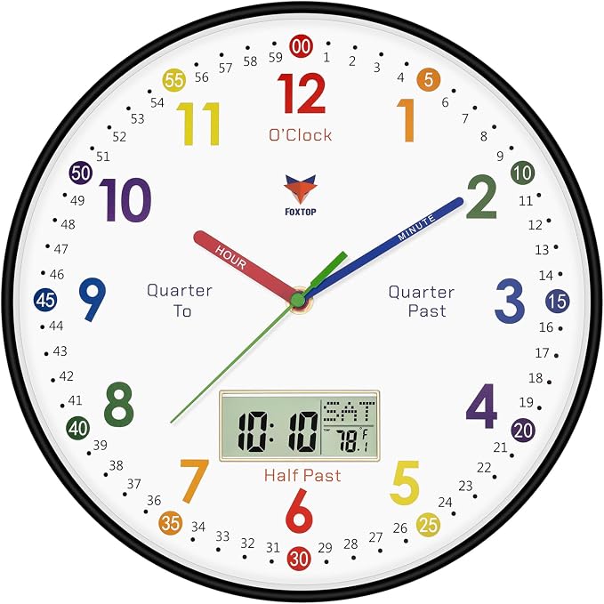Foxtop Digital and Analog Learning Clock by Foxtop