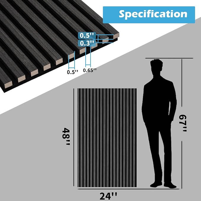 Art3d 2-Pack 48" x 24" Acoustic Wood Panels - Image 6
