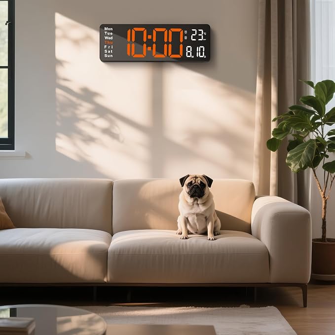 16" Large Digital Wall Clock - Image 8