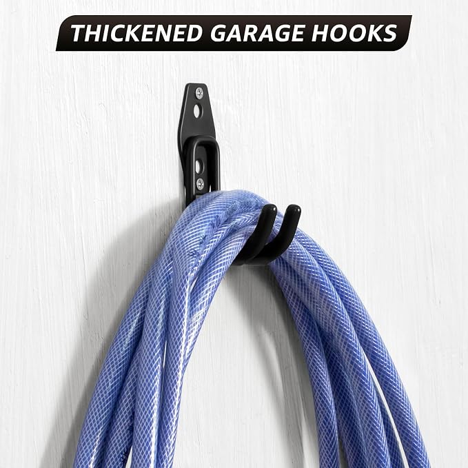 20 Pack Garage Hooks, Heavy Duty Steel Wall Mount Utility Hangers - Image 7