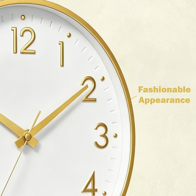 Mosewa Wall Clock 8 Inch, Battery Operated Silent Non-Ticking Modern Analog - Image 8