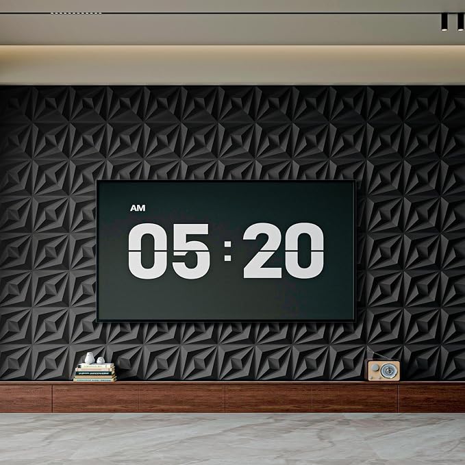 AMZDEPOT 3D Wall Panels for Interior Wall Decor, 3 Layout Options PVC Textured - Image 7
