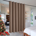 RYB HOME Extra Wide Curtains Room Divider, Privacy Partition Blackout Thermal by RYBHOME