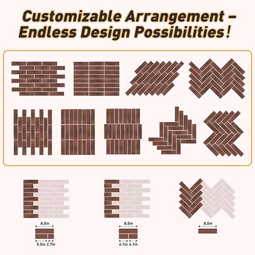Thin Brick Veneer, 8.5" x 2.3“ Faux Brick, Wall Tile - Image 7