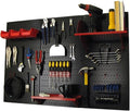 Wall Control Pegboard Organizer 4 ft. Metal Pegboard Standard Tool Storage Kit by Wall+Control