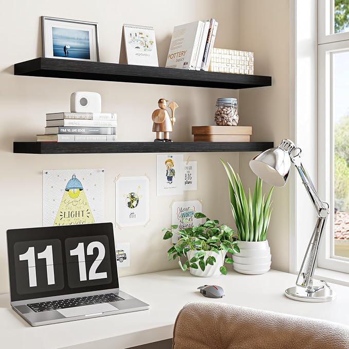 Fixwal Floating Shelves for Wall, Bathroom and Kitchen, Wall Shelves for Storage - Image 4