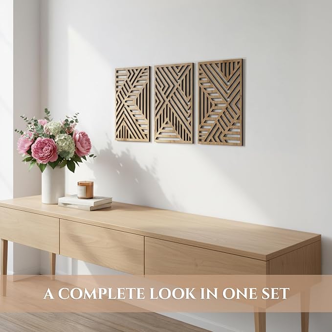 qmmp Modern Wooden Wall Sculptures - Image 2